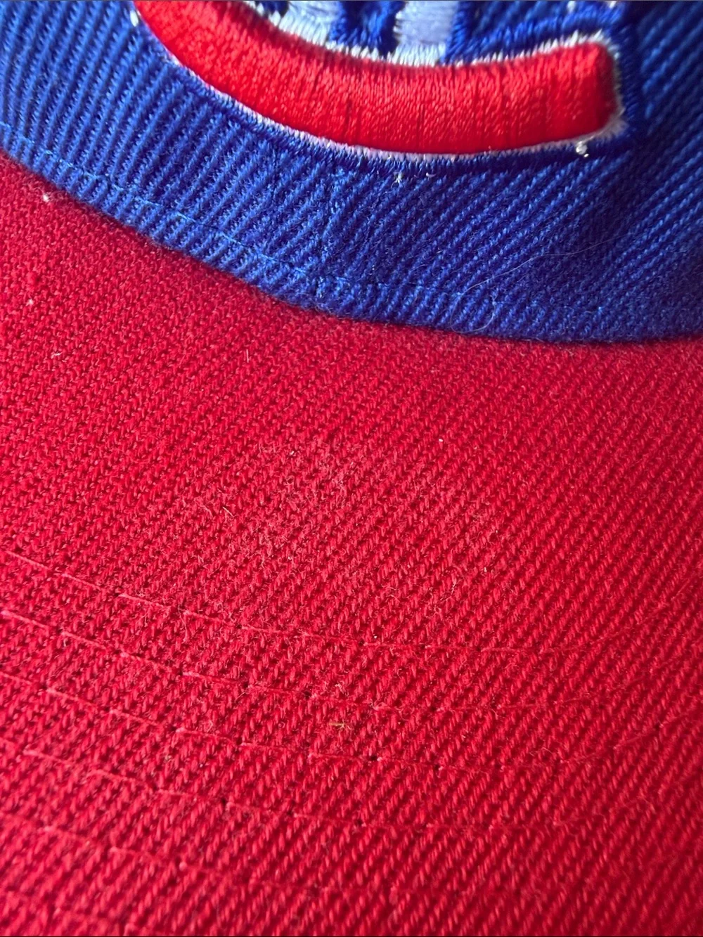 Mitchell & Ness Montreal Canadiens Blue and Red Snapback Hat adjustable